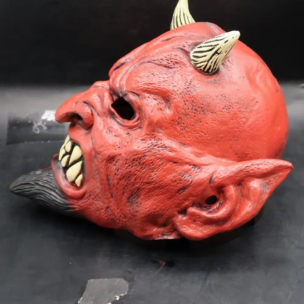 Don Post Studios Red Devil Adult Halloween Mask Latex Rubber 2000 Spooky Horror
